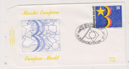 FDC 1035 COB 2485 Ouverture Du Marché Européen Bureau Temporaire à L'étranger Sindelfingen (Allemagne) - 1991-2000