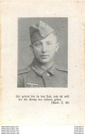 MEMENTO AVIS DE DECES SOLDAT ALLEMAND ADOLF ELLMANN 18/10/1944 - Obituary Notices