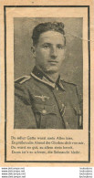 MEMENTO AVIS DE DECES SOLDAT ALLEMAND  HEINRICH HOLLINGER 23/12/1943 - Décès