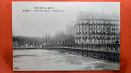 CPA (75) Crue De La Seine.1910. Le Pont St Louis    (7A.664) - Überschwemmung 1910
