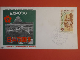 DO 4 MONACO LETTRE  FDC 1970 MONTE CARLO  ++ AFF. INTERESSANT++ - Cartas & Documentos