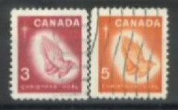 CANADA - 1966, CHRISTMAS STAMPS COMPLETE SET OF 2, USED. - Used Stamps