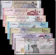 Syria Bankn 7 Banknotes 50-5000P - Syrien