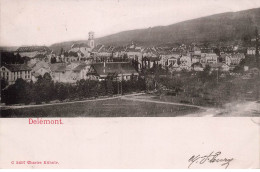 SUISSE AP#DC076 JURA DELEMONT VUE SUR LA VILLE AU FOND L EGLISE - Delémont