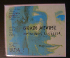 THEME FEMME : ETIQUETTE VIN SUISSE - GRAIN ARVINE PRESIDENT TROILLET 2014 - NEUVE - Vrouwelijk Schoon Art Nouveau