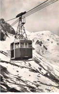 74 CHAMONIX MONT BLANC AN#MK0787 DEPART POUR L AIGUILLE DU MIDI TELEPHERIQUE - Chamonix-Mont-Blanc