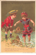 CHROMO #CL29452 LA BELLE JARDINIERE ENFANTS COSTUMES BAINS DE MER PARIS VALLET MINOT - Andere & Zonder Classificatie