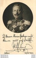 GUILLAUME II EMPEREUR ALLEMAND DEUTSCHER KAISER 1914 CARTE AVEC CROIX ROUGE - Andere & Zonder Classificatie