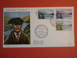 DO 4 ANDORRE  LETTRE  FDC   1961  +LAC ANGOLASTERS + AFF. INTERESSANT++ - Covers & Documents