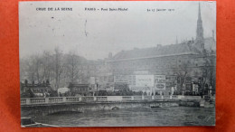 CPA (75) Crue De La Seine.1910. Pont Saint Michel.  (7A.670) - Überschwemmung 1910