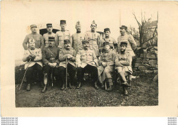 CARTE PHOTO OFFICIERS DU 287° R.A.L.T. 2em GROUPE - Regiments