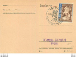 POSTKARTE WIEN 1942 EUROPAISCHER  KIERSPE BAHNHOF R1 - Brieven En Documenten