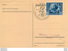 POSTKARTE WIEN 1942  EUROPAISCHER KIERSPE BAHNHOF - Brieven En Documenten