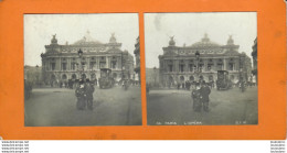 PARIS L'OPERA CARTE STEREOSCOPIQUE - Photos Stéréoscopiques