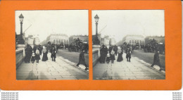 PARIS SUR LE PONT NEUF CARTE STEREOSCOPIQUE - Stereoscopio