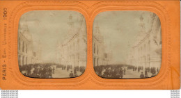 PARIS EXPOSITION UNIVERSELLE 1900 RUE NICOLAS II PHOTO STEREOSCOPIQUE - Stereoscopic