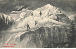 SUISSE #FG54954 DIE JUNGFRAU SURREALISME FEMME SEINS NUS MONTAGNE SOLEIL ALPINISME - Autres & Non Classés