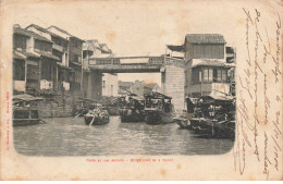 CHINE CHINA #FG54893 SHANGHAI BRIDGE USED AS MARKET MARCHE SUR L EAU - China