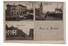 5110 ALSDORF - MARIADORF, Bahnhof, Kirchstrasse, Strassenansicht, Deutliche Eckmängel - Alsdorf