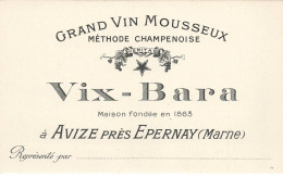 PUBLICITE #MK54874 GRAND VIN MOUSSEUX VIX BARA A AVIZE EPERNAY - Publicidad