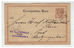 Autriche - Entier Postal 2 Kreuser De WIEN à Destination De ???? 1890 - Otros & Sin Clasificación