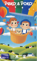 Japan Prepaid Libary Card 500 - Fujiya Hot Air Ballon Peko Poko Cartoon - Japan