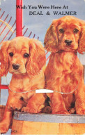 ROYAUME UNI #FG55524 WISH YOU AT DEAL WALMER CARTE A SYSTEME CHIOT CHIEN COCKER - Andere & Zonder Classificatie