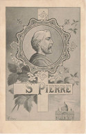 ILLUSTRATEUR #FG55607 ART NOUVEAU LES SAINTS ST PIERRE HINGRE LOUIS THEOPHILE - Voor 1900