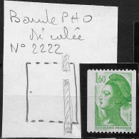 Liberté GANDON N° 2222 ** - Variété Bandes PHO - Unused Stamps