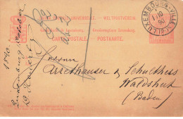 ENTIER #FG55447 LUXEMBOURG 1890 - Stamped Stationery