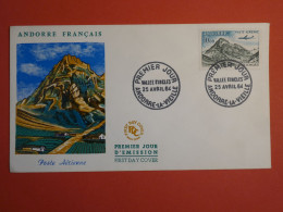 DO 4 ANDORRE  LETTRE  FDC   1964  + VALLEE D INCLES  + AFF. INTERESSANT++ - Lettres & Documents