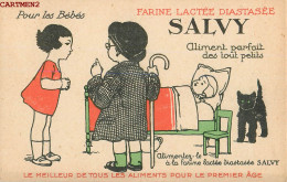 PUBLICITE SALVY FARINE LACTEE CHIEN CHAT ENFANTINA - Advertising