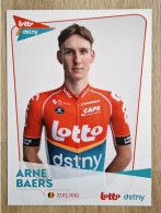 Card Arne Baers - Team Lotto-Dstny Development - 2024 - Cycling - Cyclisme - Ciclismo - Wielrennen - Cyclisme