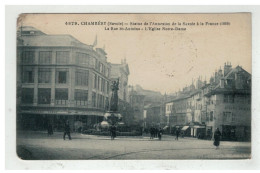 73 CHAMBERY #12833 STATUE DE L ANNEXION DE LA SAVOIE A LA FRANCE RUE SAINT ANTOINE N°4879 - Chambery