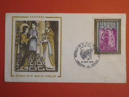 DO 4 ANDORRE  LETTRE  FDC   1972  + ST CASELLES   + AFF. INTERESSANT++ - Lettres & Documents