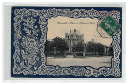 14 DEAUVILLE POSTE ET HOTEL DE VILLE CARTE DENTELLE MAIRIE - Deauville