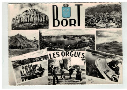 19 BORT LES ORGUES VUE GENERALE AERIENNE BARRAGE GROUPE FOLKLORIQUE N°113 - Other & Unclassified