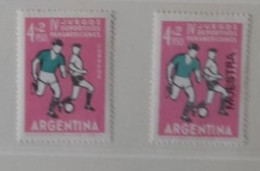 ARGENTINE ARGENTINA MNH** 1963 + MUESTRA FOOTBALL FUSSBALL SOCCER CALCIO VOETBAL FUTBOL FUTEBOL FOOT FOTBAL - Nuevos
