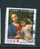 N°  3620 Vierge à La Grappe Timbre France Croix Rouge 2003 Oblitéré - Usados