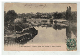 25 BESANCON LES QUAIS VUS DU PONT SAINT PIERRE LA TOUR DE PELOTTE LES LAVOIRS N°163 - Besancon