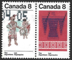 Canada 1973. Scott #569a (U) Thunderbird, Belt, Algonkian Man And Woman - Usati