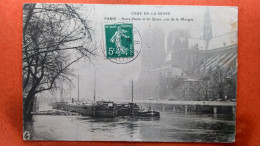 CPA (75) Crue De La Seine.1910. Notre Dame Et Les Quais, Vus De La Morgue.  (7A.672) - Überschwemmung 1910