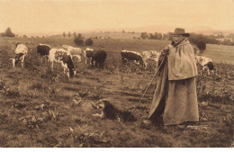 AGRICULTURE #FG37922 BERGER AVEC SA LIMOUSINE GARDANT TROUPEAU DE VACHES - Kunsthandwerk