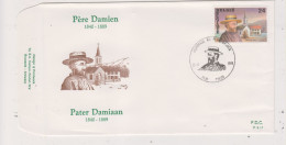 FDC 917 COB 2346 Père Damien Oblitération Thuin - 1981-1990