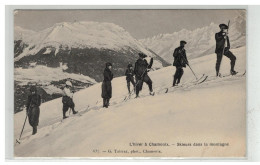 74 CHAMONIX #13097 L HIVER SKIEURS DANS LA MONTAGNE N°637 EDIT TAIRRAZ - Chamonix-Mont-Blanc