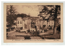 34 PEZENAS SQUARE DE LA GARE ET FOYER DES CAMPAGNES N°49 - Pezenas