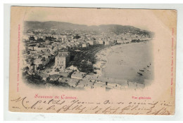 06 CANNES SOUVENIR VUE GENERALE CIRCULE EN 1898 - Cannes