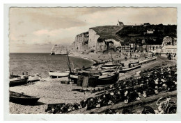 76 ETRETAT #14298 LA PLAGE FALAISE ET PORTE D AMONT N°166 - Etretat