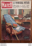 PARIS MATCH 08/1951 LE MARECHAL PETAIN SES OBSEQUES - 1950 - Oggi