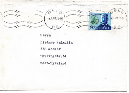 78363 - Norwegen - 1969 - 90o Hjort EF A Bf OSLO -> Westdeutschland - Cartas & Documentos